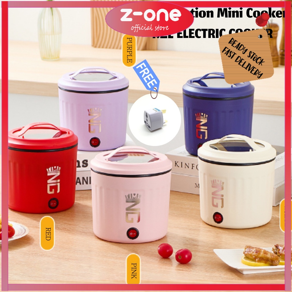 Z Mini Electric Cooker Muli-Function Electric Hot Pot Household Instant Noodles Bowl Non-Stick Small Skillet Steamboat