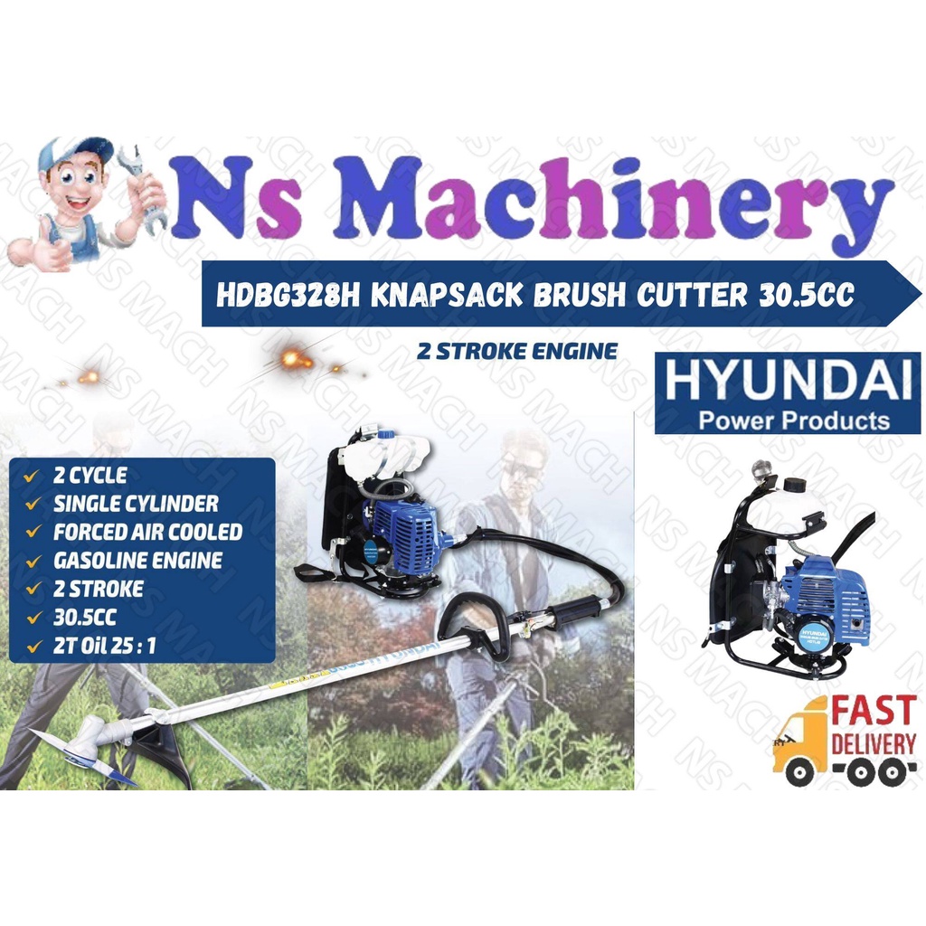 Hyundai HDBG328H Gasoline Brush Cutter Backpack Brush Cutter Garden Tools Mesin Potong Rumput/Hyundai Mesin Rumput