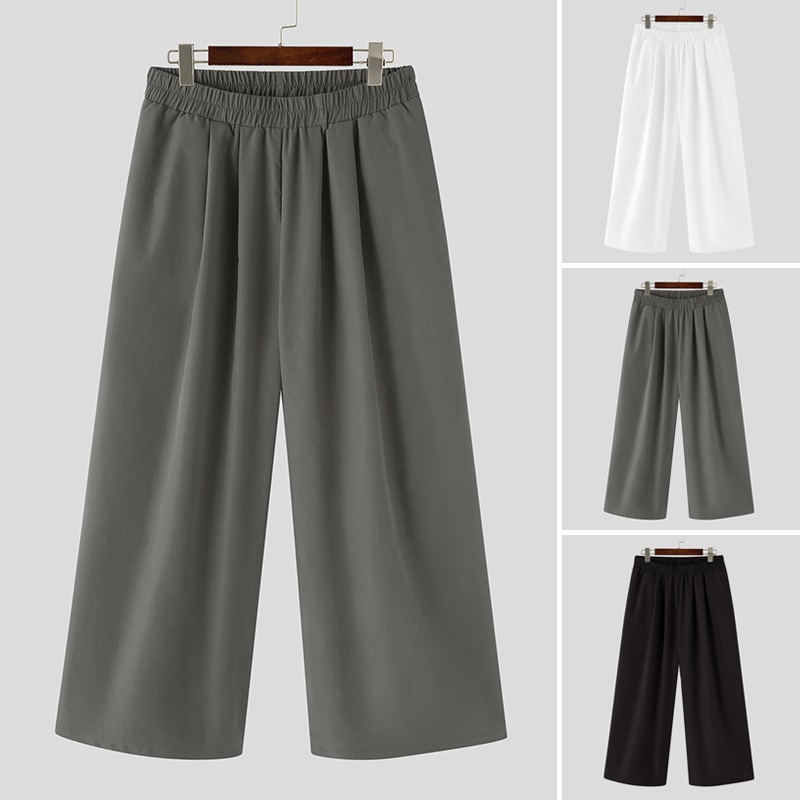 Versatile Quality <INT> Men's Yamamoto dark pants loose straight - Image 5