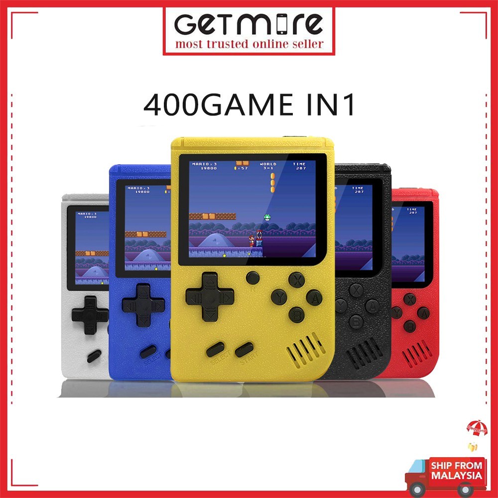 Mini 400 in 1 Game Console Retro FC Handheld Gameboy Mini Game Machine Gaming Konsol permainan tangan AV Out TV Gamebox