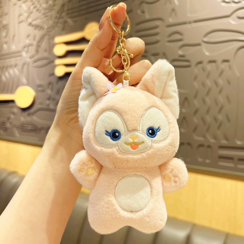Portable Casual Cartoon Fox Doll School Bag Pendant Keychain Plush Toy Wholesale Mini Fashion Accessory - Image 4