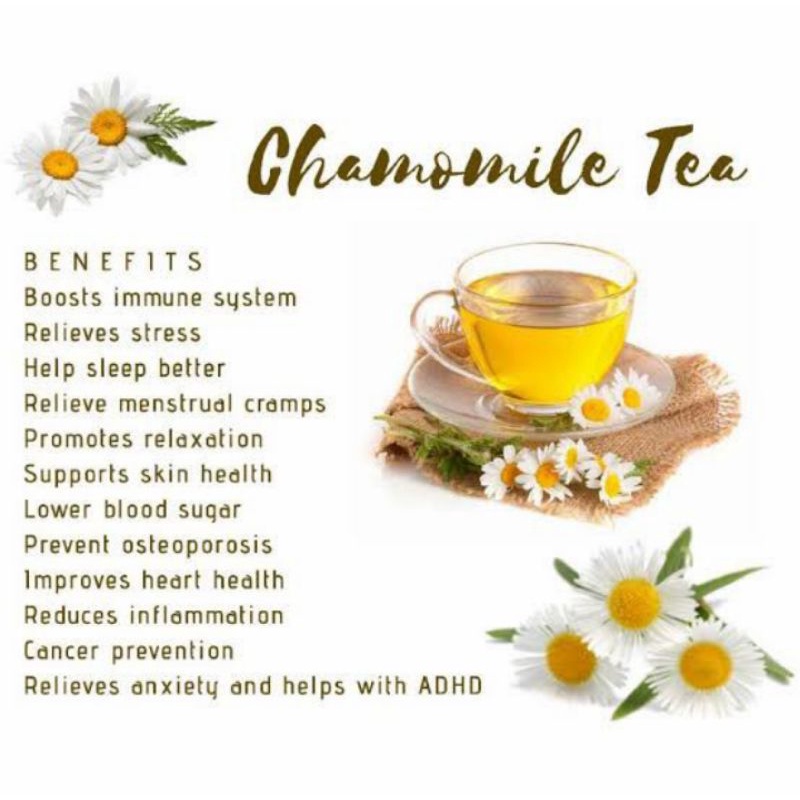 Portable Chic ELIF TEA Chamomile Teh Bunga Camomile Insomnia Susah Tidur Pure Herbal Series 30 Bag z1 Style Outdoor - Image 3