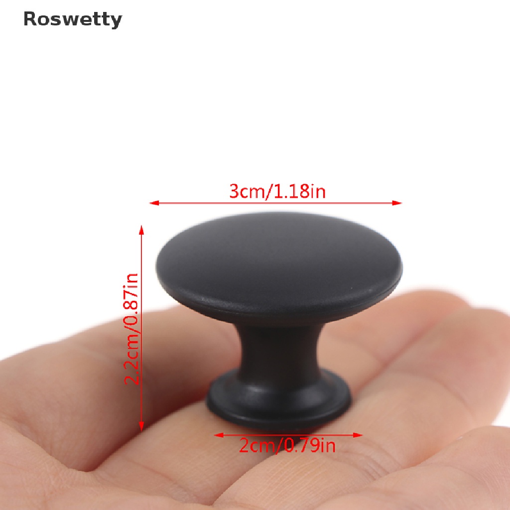 Reliable Multi Roswetty Single Handle Pull Knob Cabinet Drawer Screw Plastic Basic Round PH Have - Image 5
