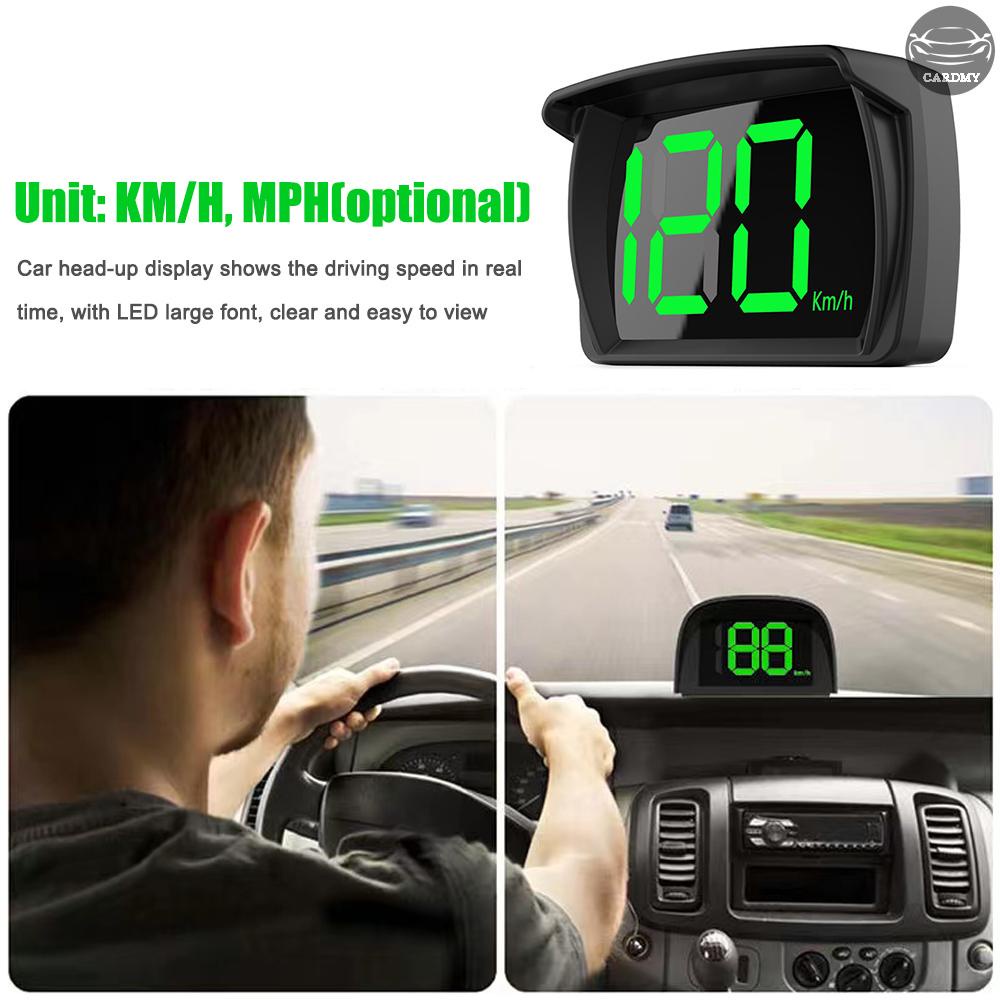 Have Versatile Car HUD Headup Display KM/H MPH GPS Digital Speedometer LED Large Font Truck SUV Motorcycle Purpose - Image 5