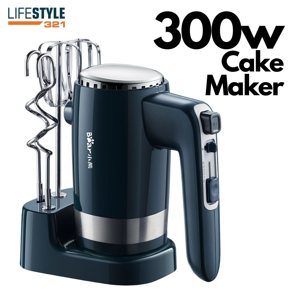 BEAR 300w Cake Maker Whisk Egg Beater 10speed Hand-Held Electric Whisk Egg Beater Stirring Egg Beater Blender Mixer