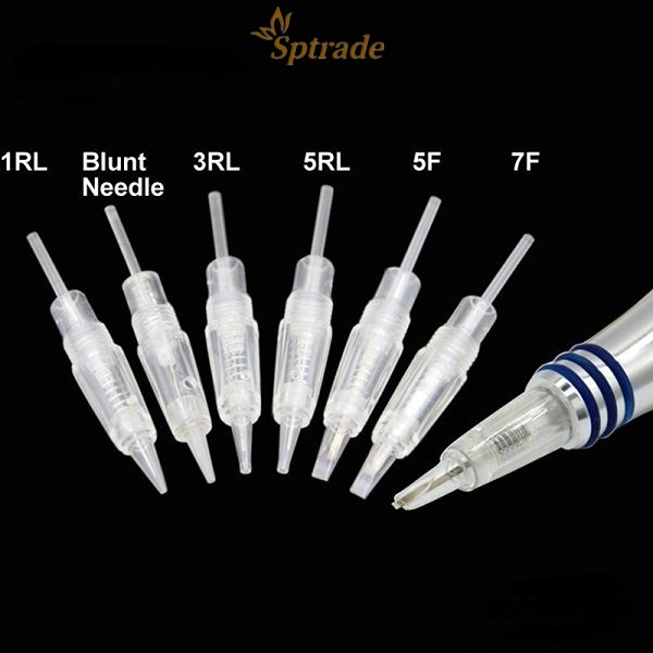 螺口纹绣针Disposable Eyebrow Tattoo Needles Screw Permanent Makeup Cartridge Needles for PMU Microblading Machine