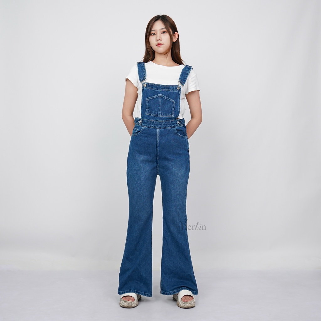 VIERLIN - Jumpsuit jeans cutbray 2609