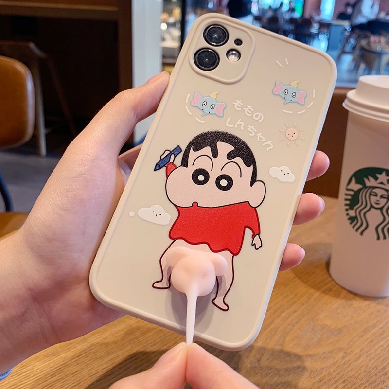 Essential Durable Crayon Shin chan toy cartoon phone case couple funny casing iPhone 11 14 Pro Max Plus 13 Mini Proma... - Image 5