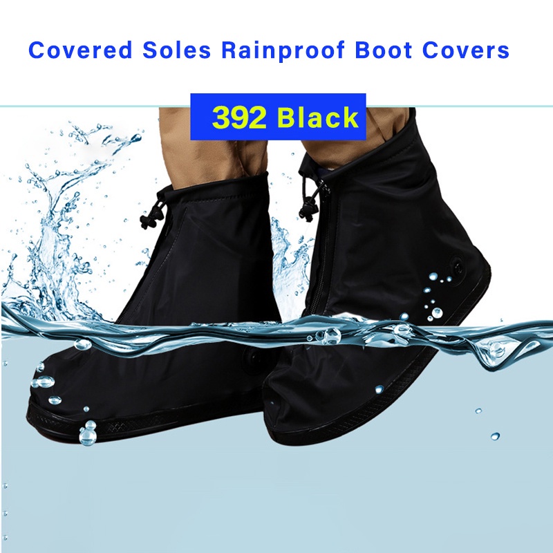 Athletic Breathable Rain Boot Shoe Cover Waterproof Anti Slip Motorcycle Sarung Kasut Hujan 加厚雨鞋 - Image 2