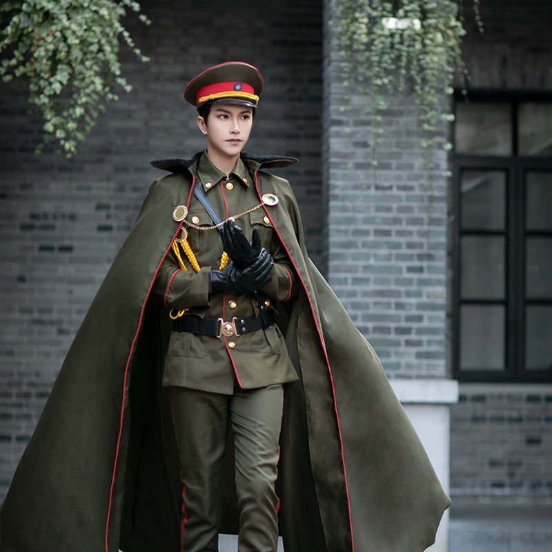 军阀装大帅服军装老九门张大佛爷同款军阀装表演服cosplay服套装Military warlord attire, military uniform, old nine gates, Zhang Dafu Yersuyki64.my