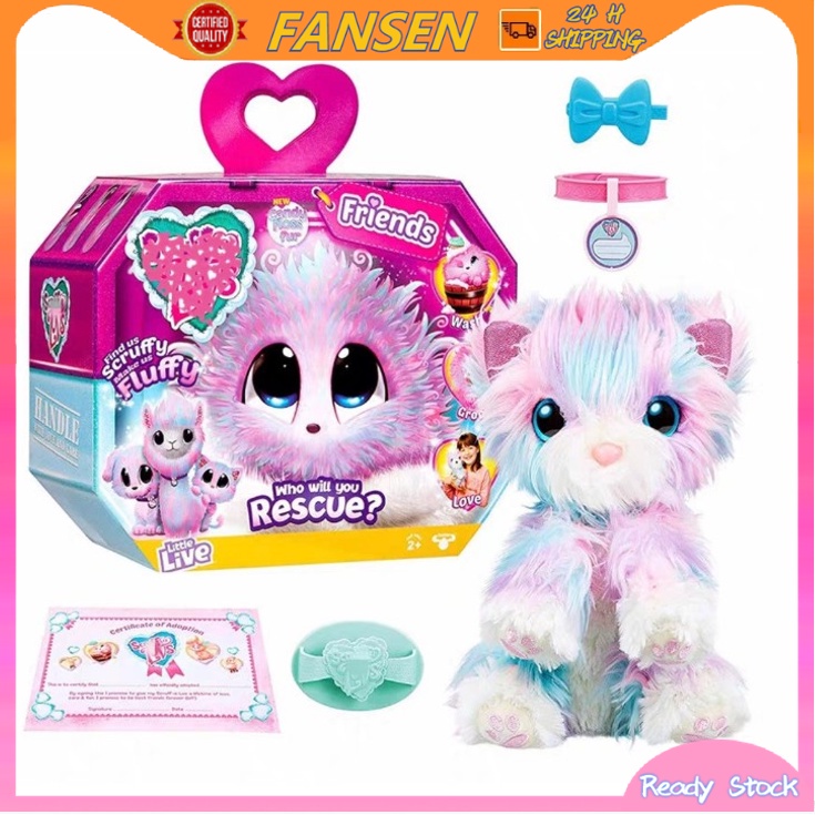 Have Reliable Scruff Luvs Surprise Bath Cat/Dog/Bunny Children Plush Toy Gift Animal Modeling Doll Birthday Gifts Dur... - Image 2