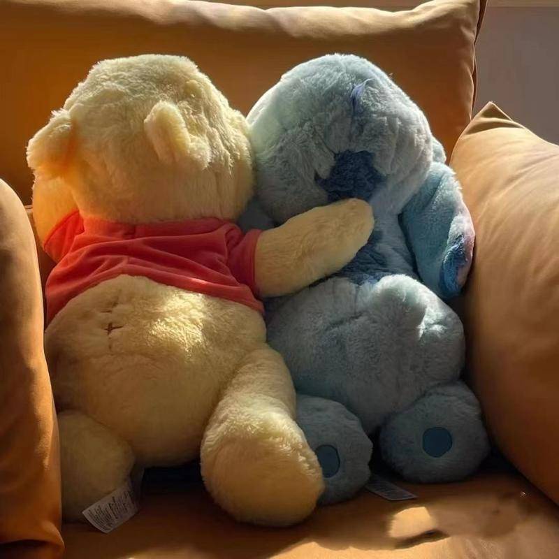 Plushie Toy TIKTOK Plush Toy Sleepy Puppy Stitch Doll Throwing Pillow Stitch Doll 史迪仔娃娃 Plush Toy Cloth Doll Gives Girlf