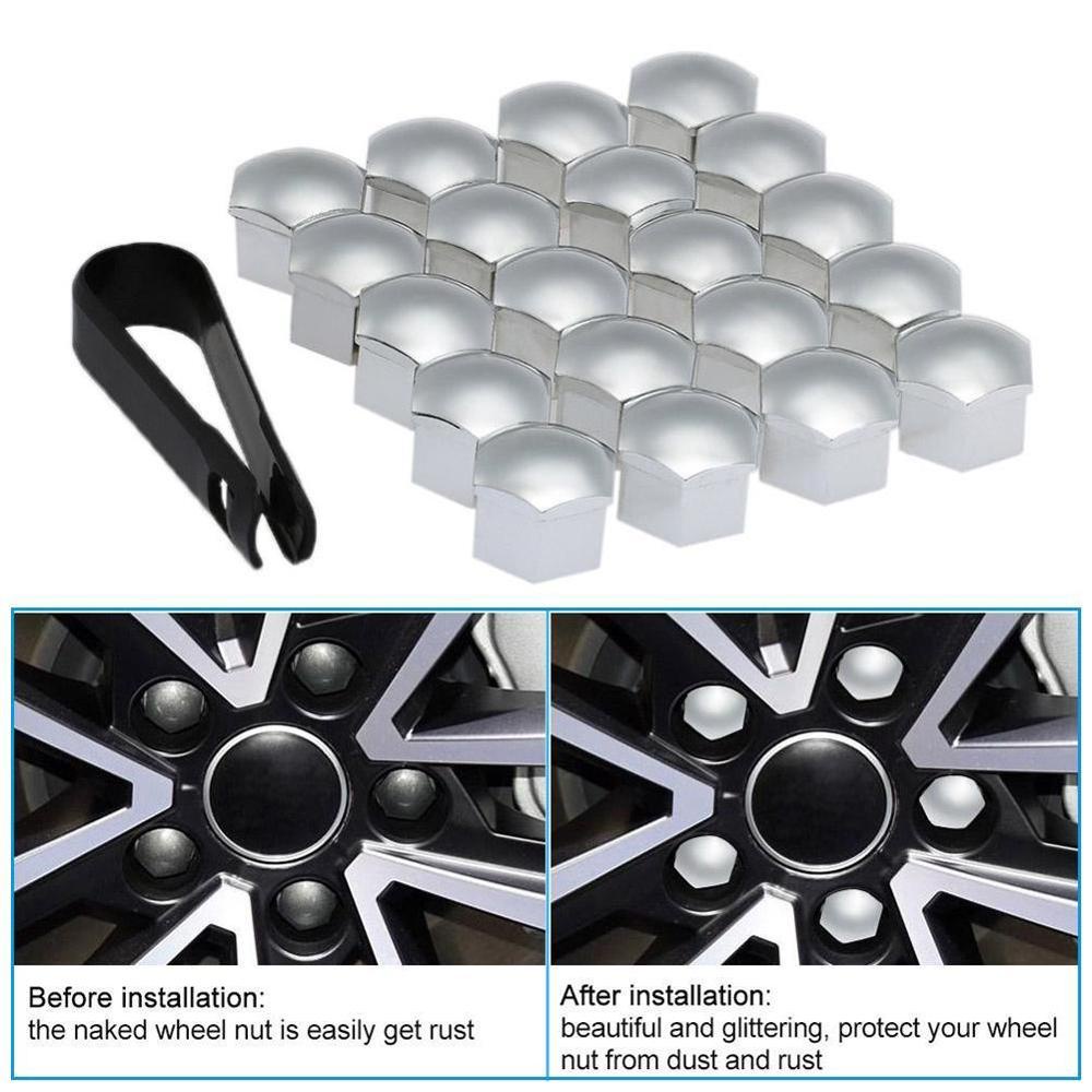 Have Reliable YZZ 20pcs 19mm 21mm Car Tyre Wheel Hub Nut Covers Protection Caps Dust Nuts Rim Bolt Screw Essential Ve... - Image 2