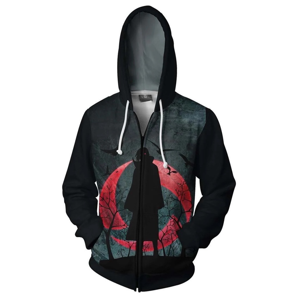 Multi Quality 【CustomFashion】Naruto Zipper Hoodies Sasuke Akatsuki Uzumaki Kids Custom 3d Printing Cosplay Zip Ca... - Image 3