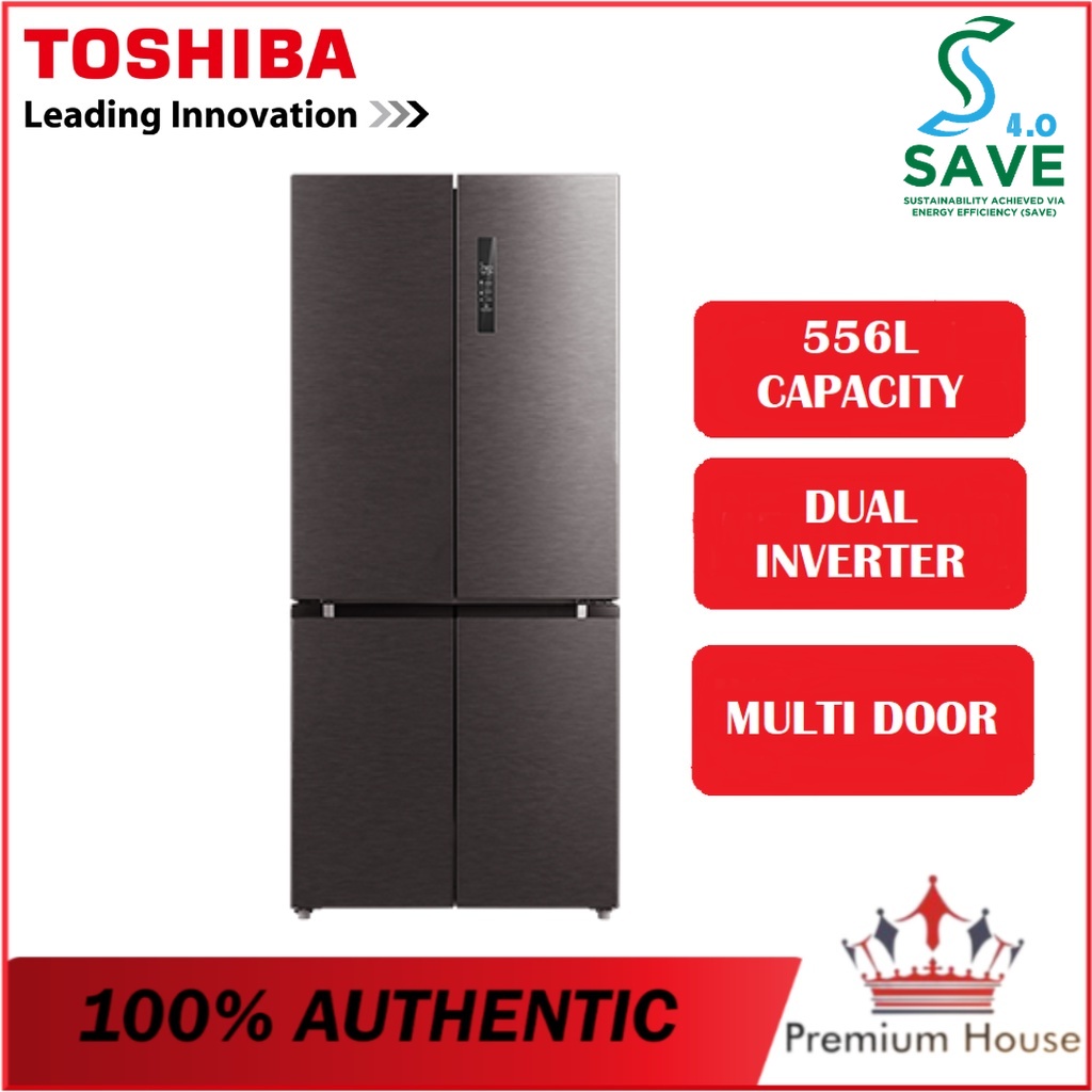 TOSHIBA 556L MULTI DOOR INVERTER REFRIGERATOR GR-RF610WE-PMY(37) FRIDGE PETI SEJUK PETI AIS 冰箱 冰橱