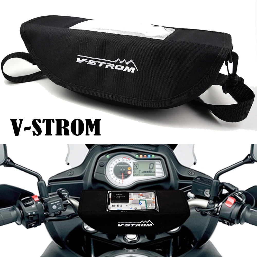 For Suzuki VStrom 650 1000 1050 250 /XT DL650 DL1000 DL250 Motorcycle Handlebar Waterproof Storage Navigation Travel Bag V-Storm