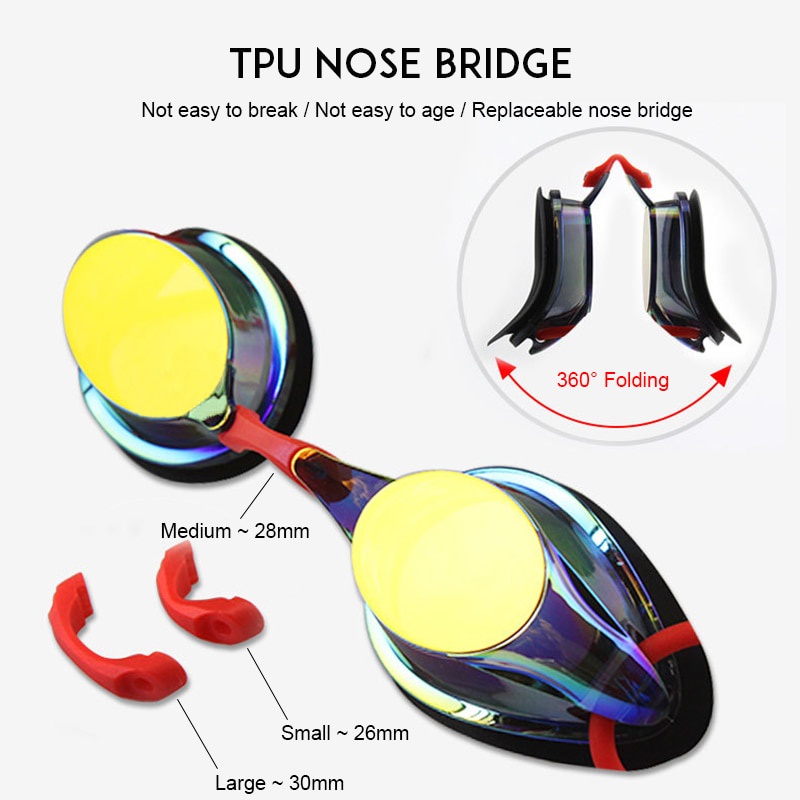 Have Premium Professional Competition Swimming Goggles Plating Anti-fog Waterproof UV Protection Silica Gel Diving Ra... - Image 4