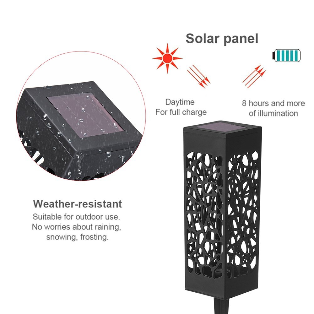 Multi Purpose Raya Lampu Solar Outdoor Waterproof Light Square Hollow Lawn LED Control Induction Garden Light【LY Li... - Image 3