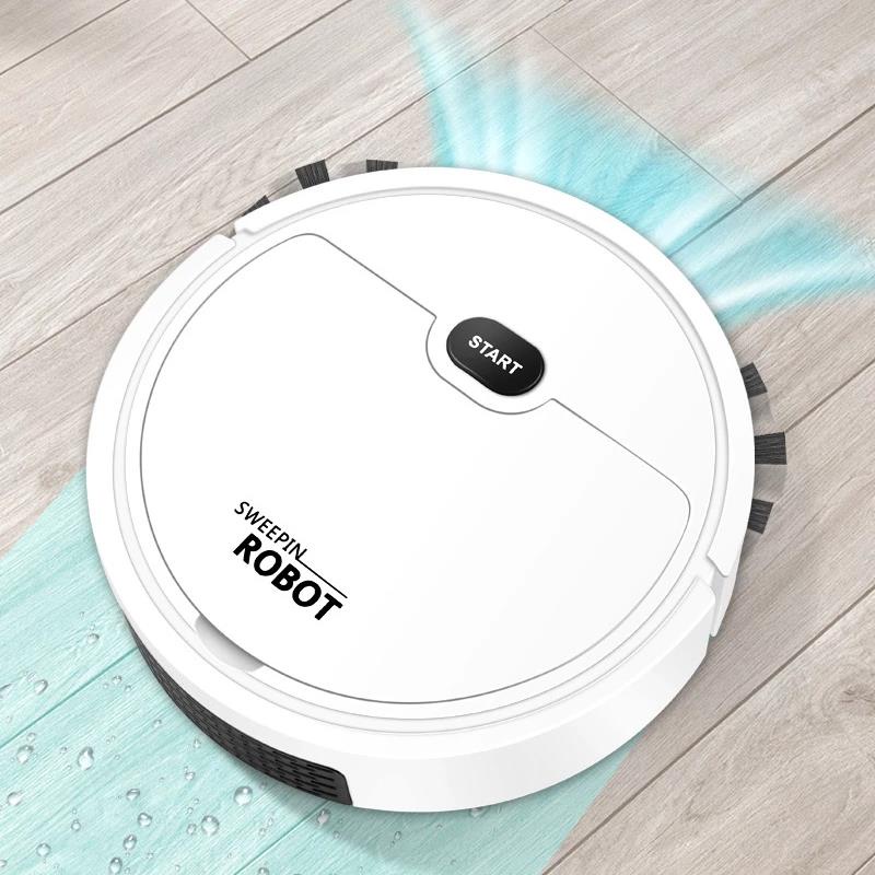 3 IN 1 Intelligent Sweeping Robot Vacuum Cleaner Low Noise Automatic Wireless Floor Mini Electric Sweeper Household Cleaning Robot