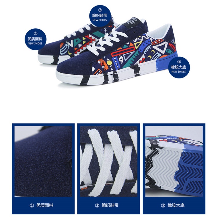 Training Active Ready Stock Men Sneakers kasut Sport Lelaki Korean Style Lace-up Casual Shoes Students Sports - Image 3