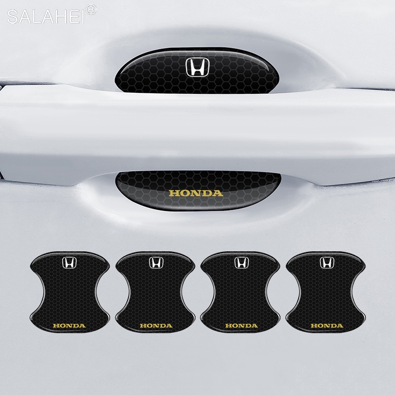 Essential Have Car Door Handle Bowl Sticker Rearview Mirror Strip Anti-Scratch Protector Film Honda Mugen Power Civic... - Image 2