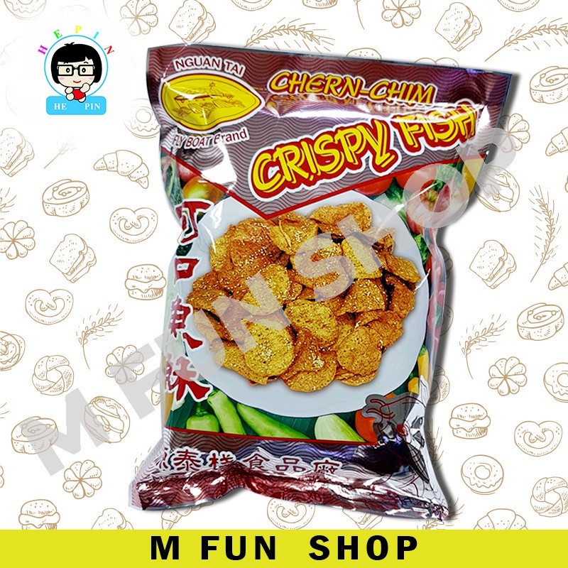 Halal Boat Brand 300g Satay Crisp Sate Kering Ikan Rangup / Sate Keropok Thailand 泰国可口沙爹鱼酥饼
