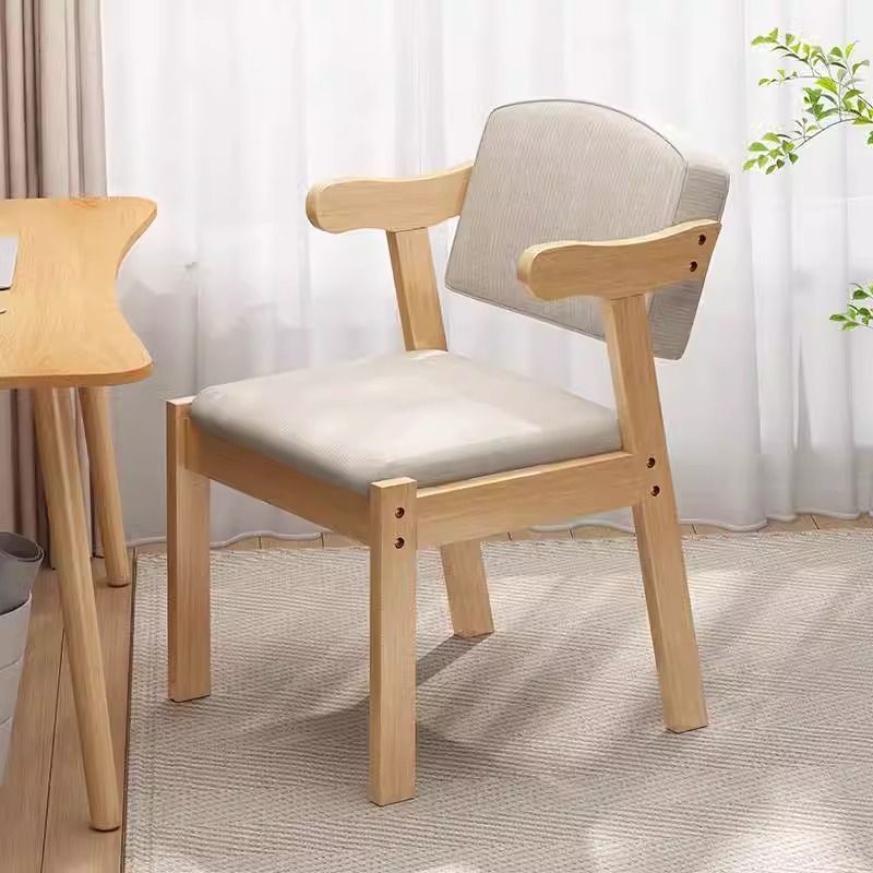 Home Furniture Furniture Solid Wood Arm Chair Dining Chair with Bent Wood Back Rest