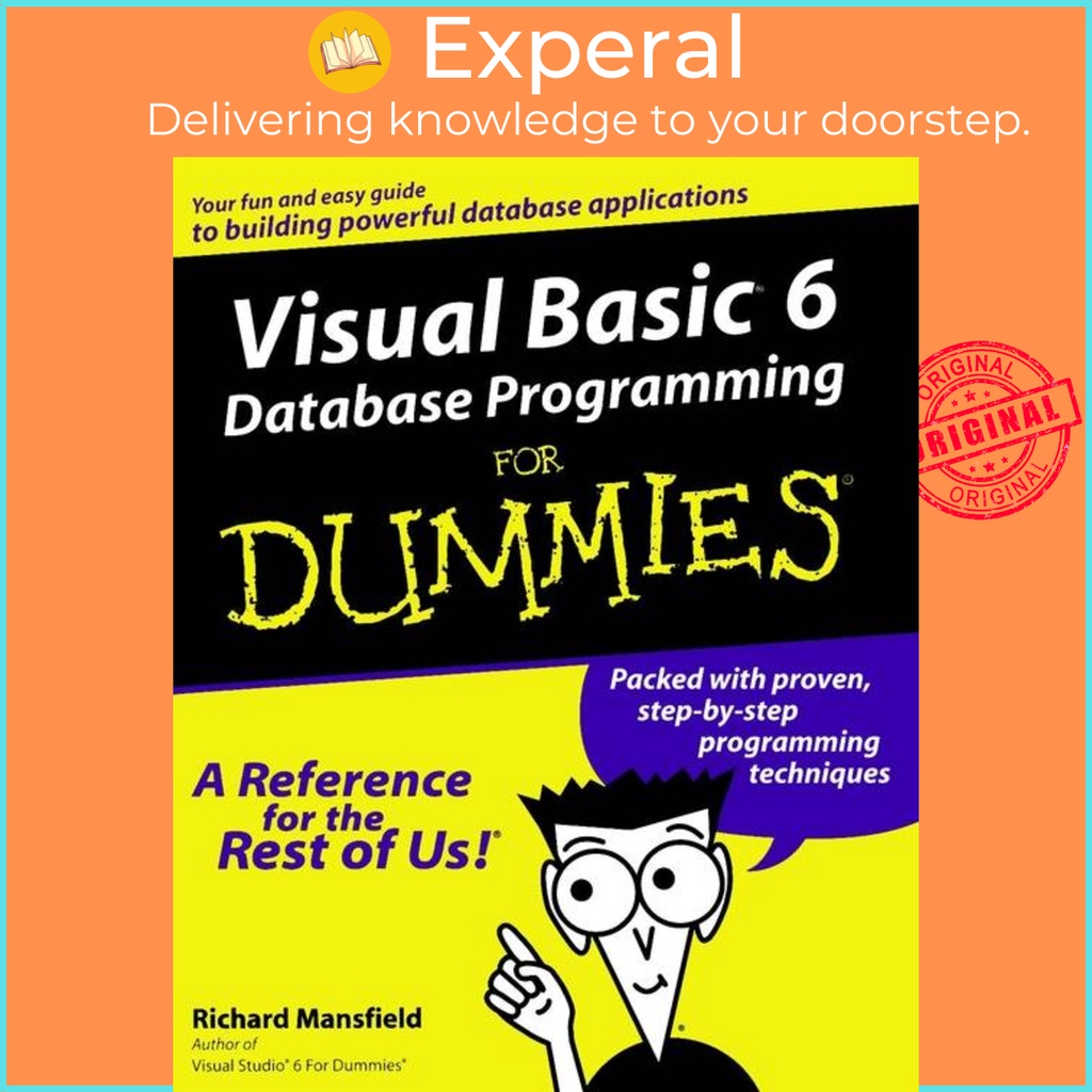 [English - 100% Original] - Visual Basic 6 Database Programming For Dummies by Richard Mansfield (US edition, paperback)