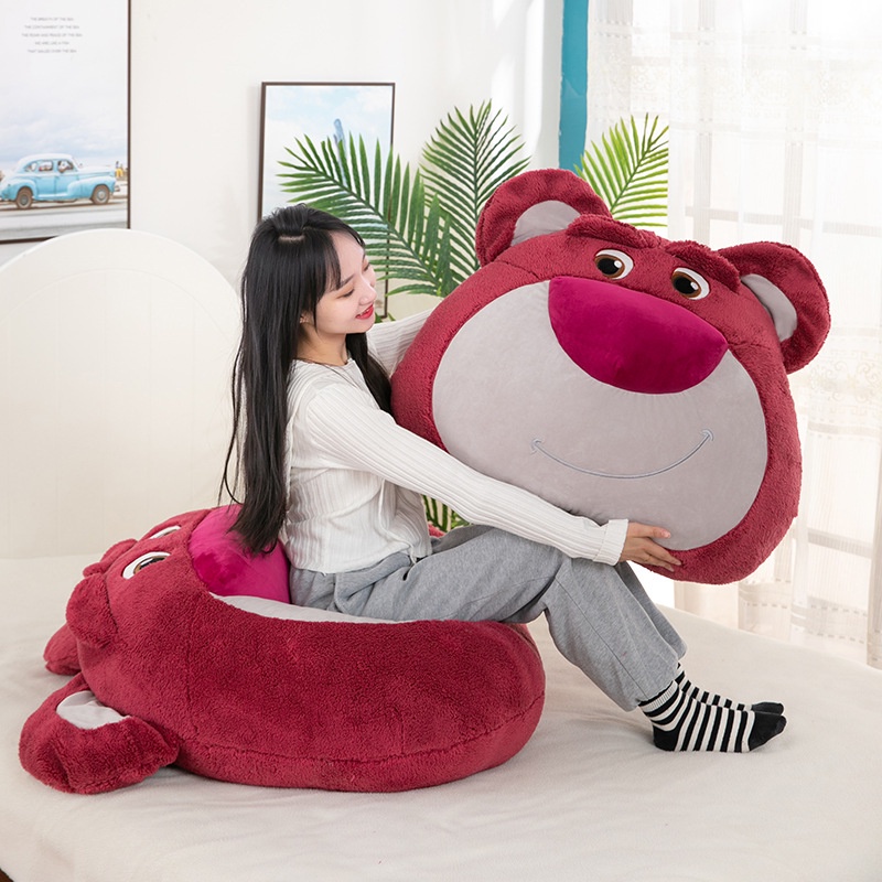 Purpose Must Strawberry Bear Pillow Doll Plush Toys Home Bedroom Sofa Cushions Girls Gifts Company Durable - Image 2