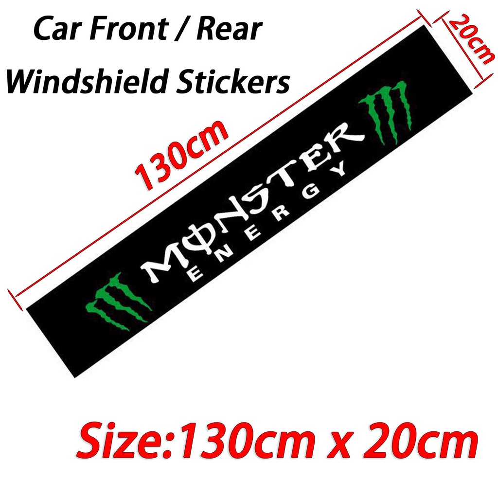 Multi Versatile Car Windscreen Windshield Sticker BLACK Decorative Stickers Toyota GR Sport VIos Yaris Corolla Cross ... - Image 3