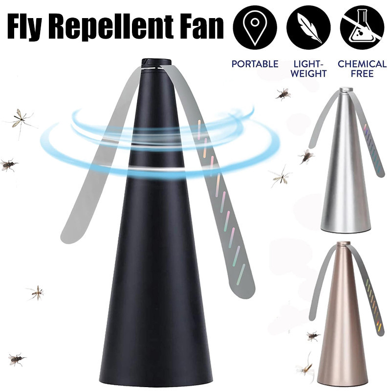 Fly Repellent Fan Leaf Mosquito Repellent Table Food Protector Automatic Fly Trap Pest Bug Repeller Perangkap Lalat