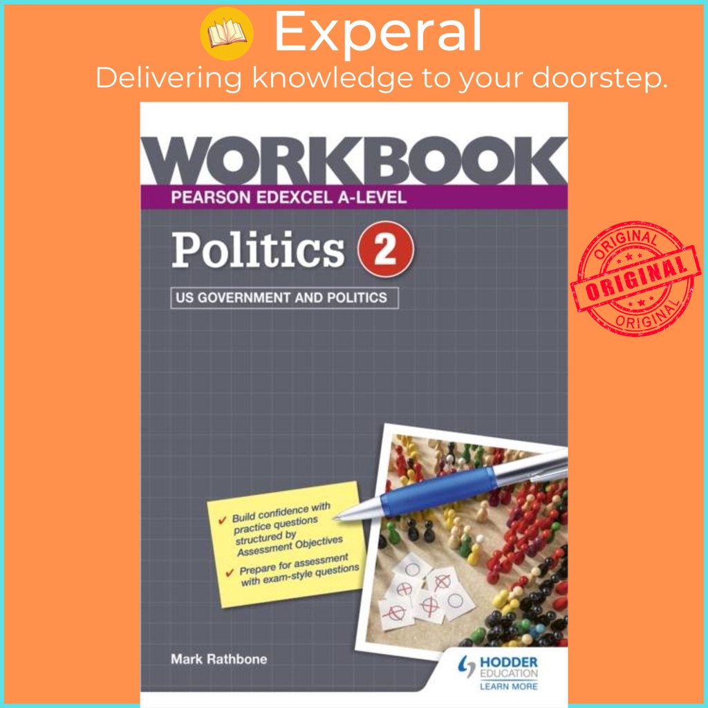 [English - 100% Original] - Pearson Edexcel A-level Politics Workbook 2: US Gov by Mark Rathbone (UK edition, paperback)