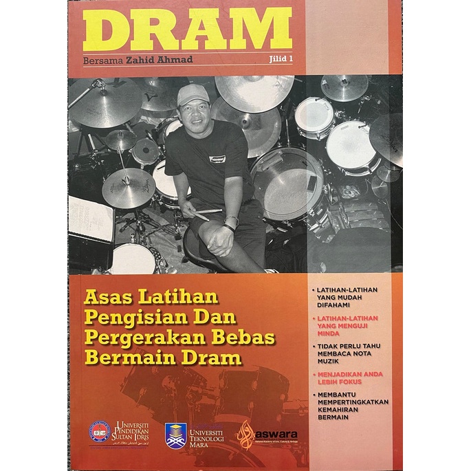 Dram bersama Zahid Ahmad Jilid 1 - Asas Latihan Pengisian dan Pergerakan Bebas Bermain Dram