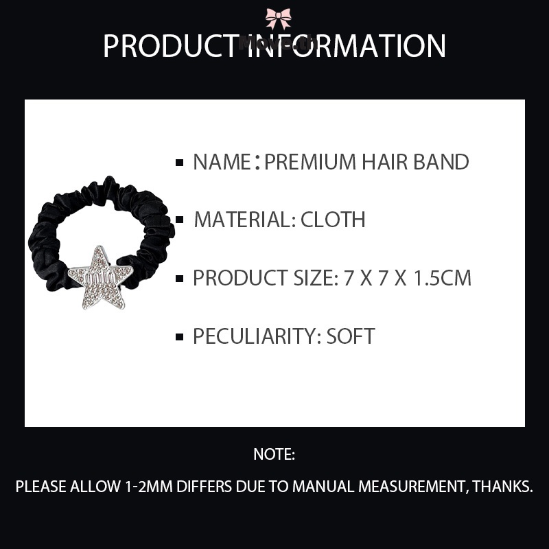Simple Temperament Headwear High-End Hair Rope For Women Spring And Summer Letter Rope-Move