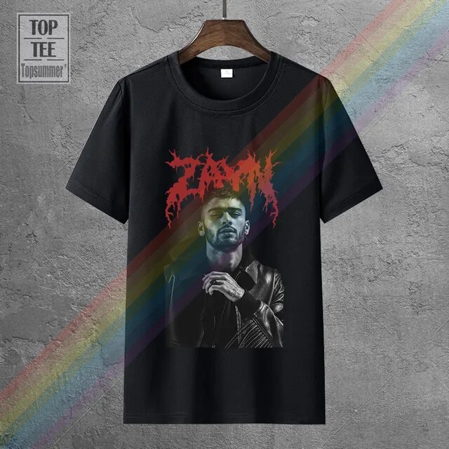 Zayn Malik Band Tshirts Punk Hippie Tshirt Goth Retro Sweetshirts Novelties Tee Gothic Emo Tshirt Tee