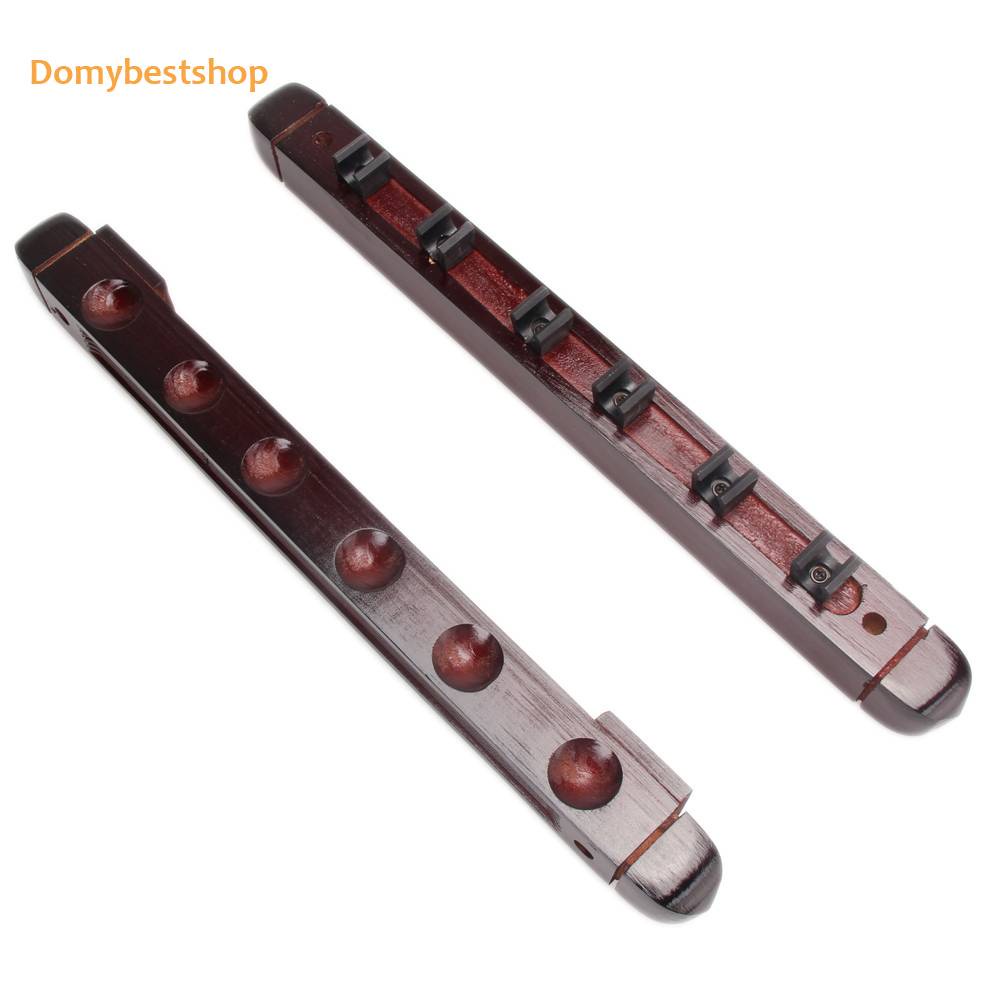 Workshop Repair Wood Billiard Bar Rack Wall-mounted 6-slot Snooker Pole Brackets Professional Durable Tools Duty DIY - Image 3