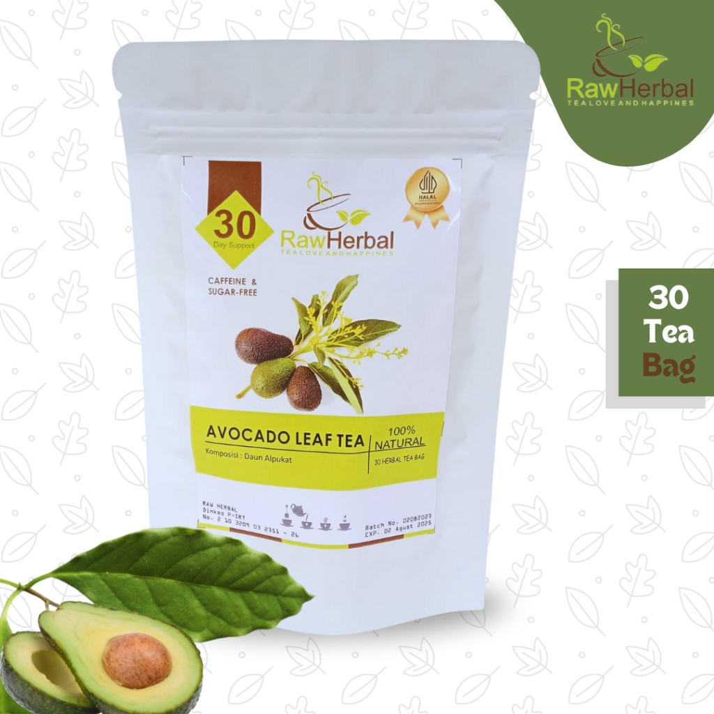 AVOCADO LEAF TEA : TEH DAUN ALFUKAT (30 Tea Bag) -x1