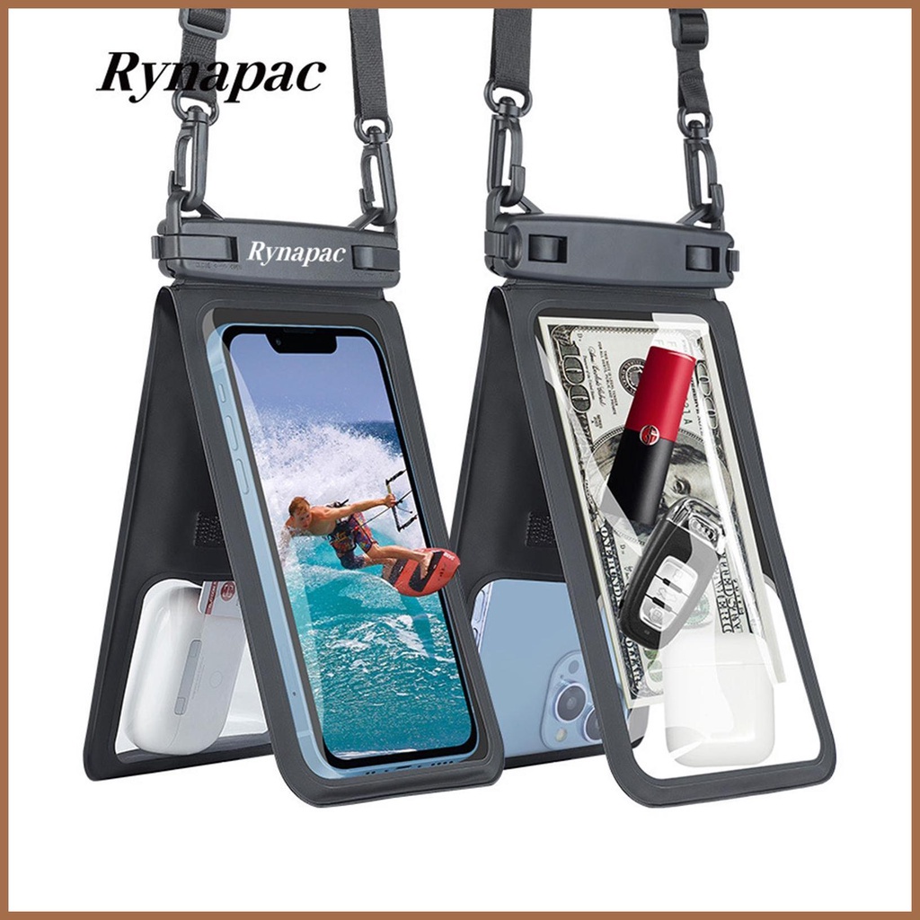 Style Casual Hanging neck double warehouse waterproof mobile phone bag outdoor rafting touch screen 2 Travel - Image 3