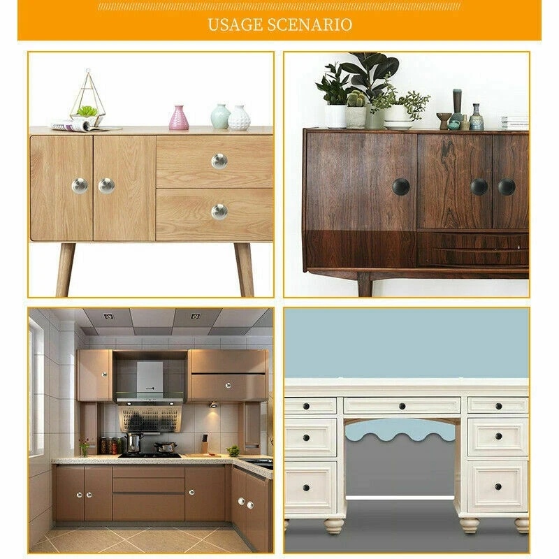Have Purpose Modern Simple Round Cabinet Handles Wardrobe Drawer Pulls Stainless Steel Furniture Door Knob Replacemen... - Image 4