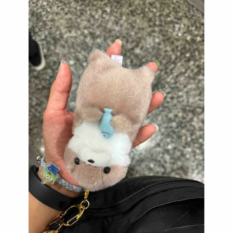 Multi Quality Ready Stock(Quality life)A amuse Cute Little Otter Hug Fish Plush Doll Pendant Gift Li Can Creative Hav... - Image 5