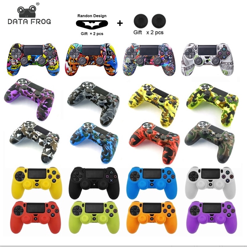 Purpose Durable Case Protect Non-slip DATA FROG Silicone SONY PS4 Controller Rubber Cover Dualshock 4 DS4 Pro Slim Jo... - Image 5