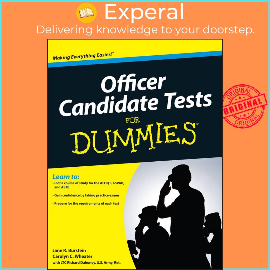 [English - 100% Original] - Officer Candidate Tests For Dummies by Jane R. Burstein (US edition, paperback)