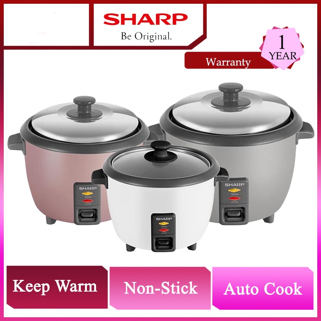 【LOWEST PRICE】SHARP Rice Cooker (Non-Stick) Periuk Nasi Elektrik - 1L /1.8L/2.8L/4.5L 电饭锅 RANDOM COLOUR