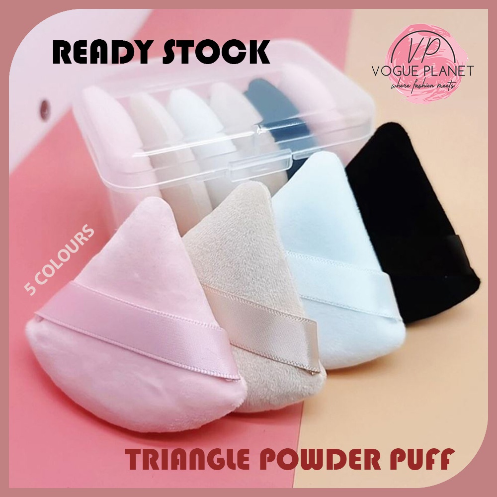 Triangle Velvet Powder Puff Makeup Setting Powder Puff Sponge Beauty Makeup Tool Puff Serbuk Baldu Segi Tiga