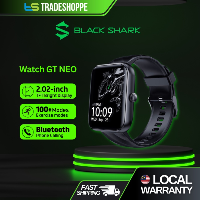 Black Shark Watch GT Neo 2.02" TFT Bright Display Smart Bluetooth HD Phone Calling Smartwatch