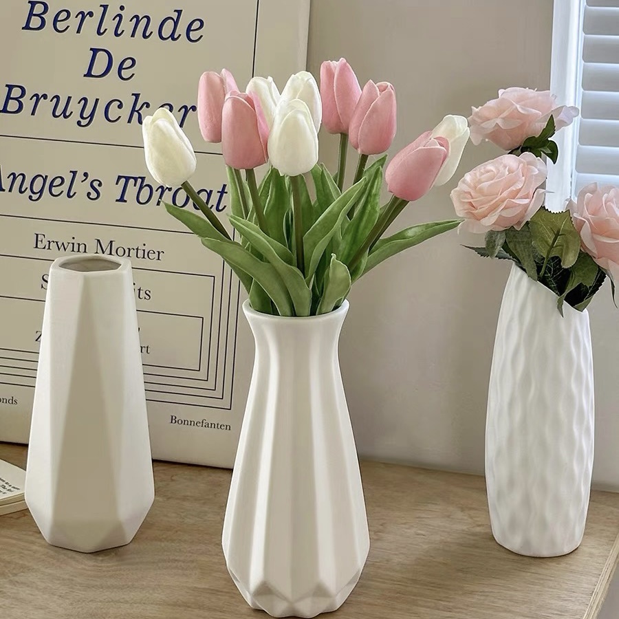 Nordic Plastic Vase Creative Minimalist Simulation Vase Desktop Decoration
