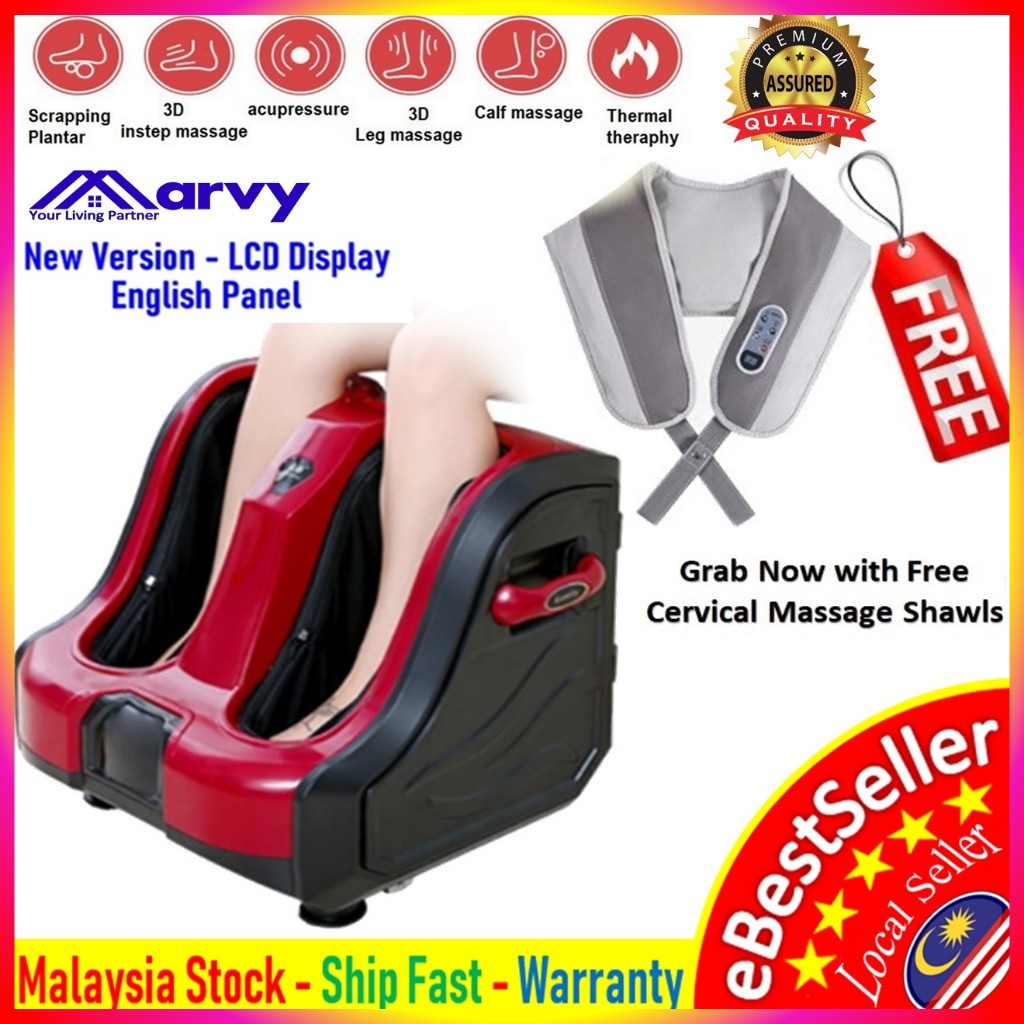 🔥🔥 FREE GIFTS Marvy Intelligent Foot And Leg Massage Portable Relaxing & Healthy Reflexology Electric Foot Massager 🔥🔥