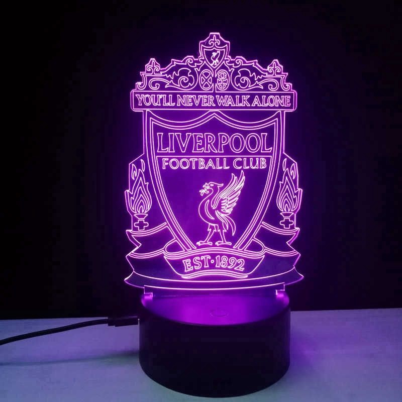 Premium Must Liverpool Chelsea Manchester Arsenal 3D Night Light FA Football Club Bedside Table Lamp Bedroom Decor Gi... - Image 5