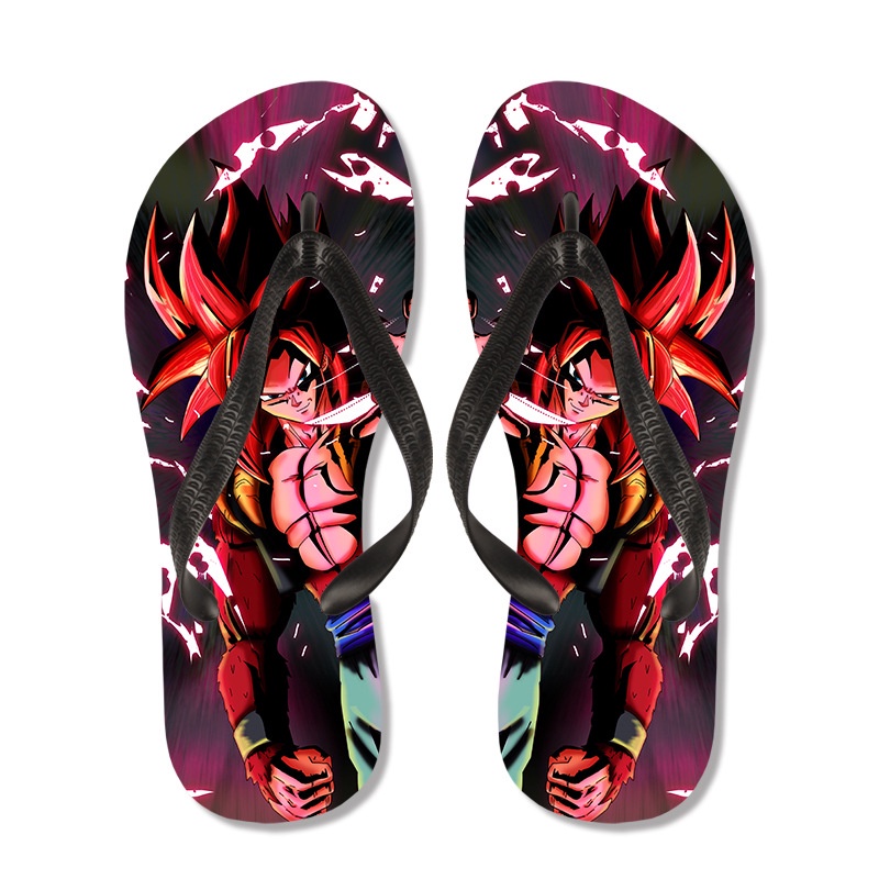 Versatile Durable Dragon Ball Slippers Son Goku Kaiwang Printed Cartoon Flip-Flops Men Women Beach Sandals Quality Pr... - Image 4