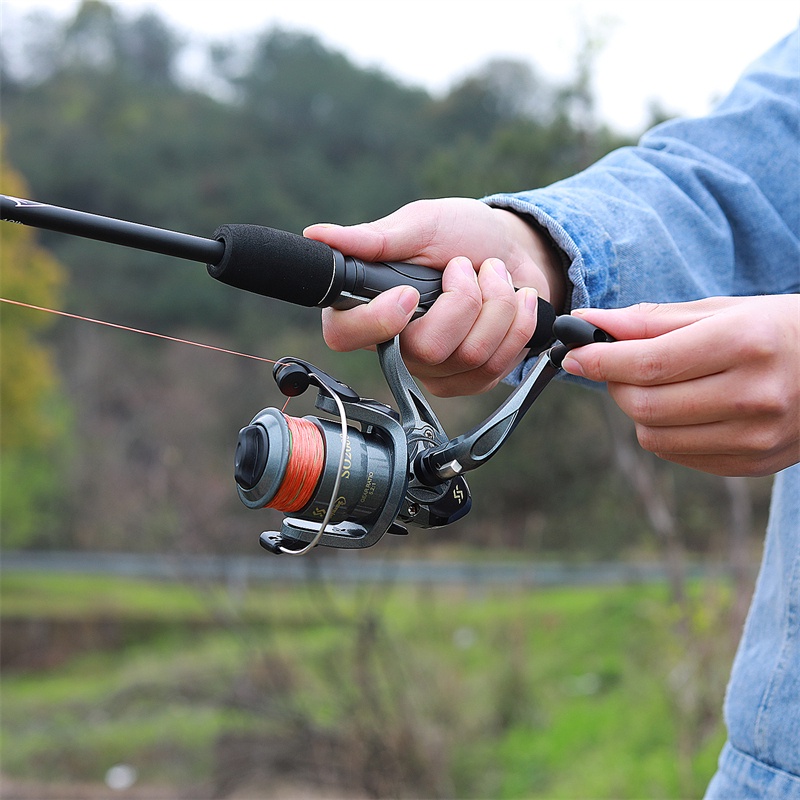 Sougayilang 5.2:1 Reel Spinning Ul Carbon Fishing Rod Complete Set (180cm/5-10lb)